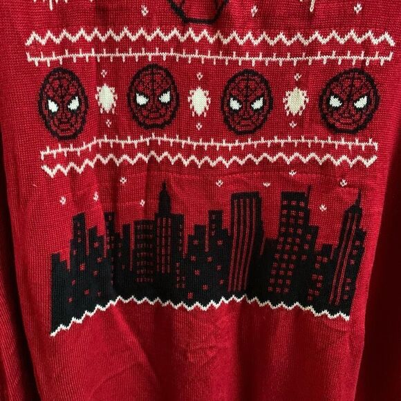 Torrid x Marvel women’s plus Spider man Christmas sweater size 2 - Picture 4 of 10